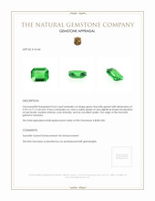 0.63 Ct. Tsavorite Garnet from Tanzania Appraisal