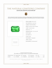 1.14 Ct. Tsavorite Garnet from Tanzania Scan Report