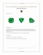0.81 Ct. Tsavorite Garnet from Tanzania Appraisal