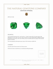 0.81 Ct. Tsavorite Garnet from Tanzania Appraisal