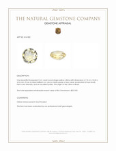 2.61 Ct. Yellow Citrine from Brazil Appraisal