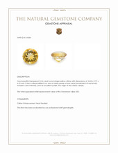 3.34 Ct. Yellow Citrine from Brazil Appraisal