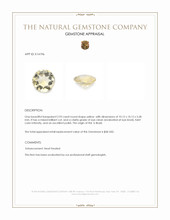 2.93 Ct. Yellow Citrine from Brazil Appraisal