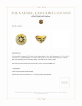 3.95 Ct. Citrine from Brazil Appraisal
