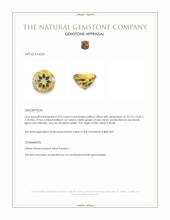 3.95 Ct. Yellow Citrine from Brazil Appraisal