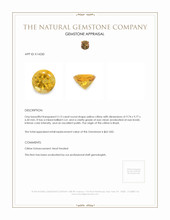 3.13 Ct. Citrine from Brazil Appraisal