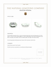 201.67 Ct. Bluish Green Topaz from Brazil Appraisal