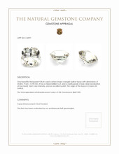38.64 Ct. Orangish Yellow Topaz from Ceylon (Sri Lanka) Appraisal