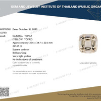 221.47 Ct. Topaz from Ceylon (Sri Lanka) Scan Report