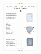 3.93 Ct. Citrine from Brazil 3 D Scan Report