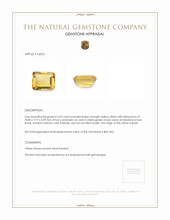 3.02 Ct. Citrine from Brazil Appraisal