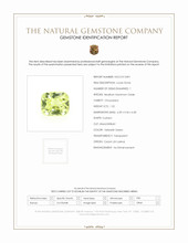 1.52 Ct. Yellowish Green Chrysoberyl from Ceylon (Sri Lanka) Scan Report