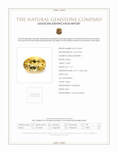 11.77 Ct. Citrine from Brazil Scan Report