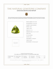 1.25 Ct. Peridot from Pakistan Scan Report