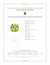 1.12 Ct. Green Peridot from Pakistan Scan Report