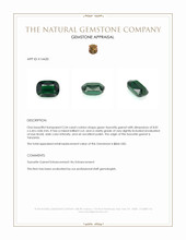 2.54 Ct. Tsavorite Garnet from Tanzania Appraisal