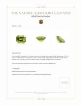 1.54 Ct. Peridot from Tanzania Appraisal
