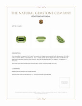 3.01 Ct. Peridot from Tanzania Appraisal