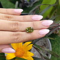 4.08 Ct. Peridot from Tanzania Life Style