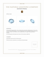 0.87 Ct. Aquamarine from Tanzania Appraisal