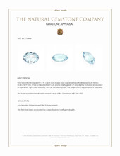 11.91 Ct. Aquamarine from Tanzania Appraisal