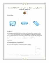 8.05 Ct. Aquamarine from Tanzania Appraisal