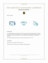7.08 Ct. Blue Aquamarine from Tanzania Appraisal