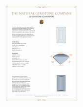 0.71 Ct. Aquamarine from Tanzania 3 D Scan Report