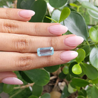 5.40 Ct. Aquamarine from Tanzania Life Style