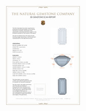 5.40 Ct. Aquamarine from Tanzania 3 D Scan Report