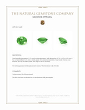 1.21 Ct. Tsavorite Garnet from Tanzania Appraisal