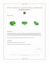 1.21 Ct. Tsavorite Garnet from Tanzania Appraisal