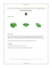 1.21 Ct. Tsavorite Garnet from Tanzania Appraisal