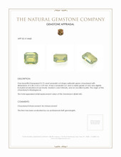0.73 Ct. Chrysoberyl from Madagascar Appraisal