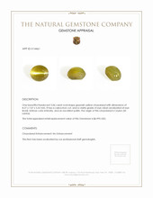 3.06 Ct. Chrysoberyl from Ceylon (Sri Lanka) Appraisal