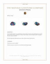 1.45 Ct. Multi Color Black Opal (Dark Opal) from Australia Appraisal