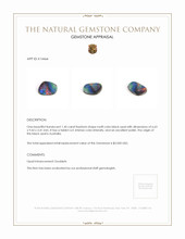 1.45 Ct. Black Opal from Australia Appraisal