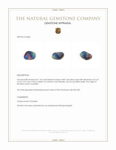 1.45 Ct. Multi Color Black Opal from Australia Appraisal