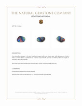 1.45 Ct. Multi Color Black Opal (Dark Opal) from Australia Appraisal