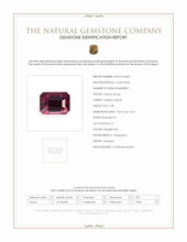 1.89 Ct. Malaya Garnet from Tanzania Scan Report