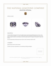 2.05 Ct. Spinel from Ceylon (Sri Lanka) Appraisal