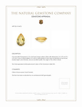 3.10 Ct. Yellow Citrine from Brazil Appraisal