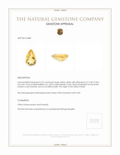 3.35 Ct. Yellow Citrine from Brazil Appraisal