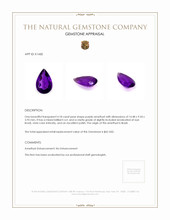 4.18 Ct. Amethyst from Brazil Appraisal