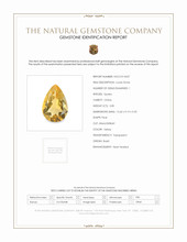 3.85 Ct. Yellow Citrine from Brazil Scan Report