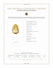 2.88 Ct. Yellow Citrine from Brazil Scan Report