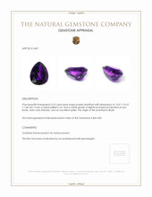 5.53 Ct. Amethyst from Brazil Appraisal
