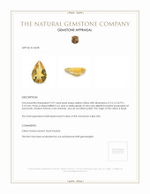 2.97 Ct. Yellow Citrine from Brazil Appraisal