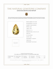 3.14 Ct. Yellow Citrine from Brazil Scan Report
