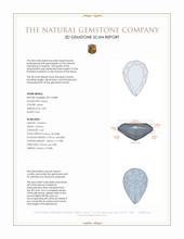 2.83 Ct. Citrine from Brazil 3 D Scan Report